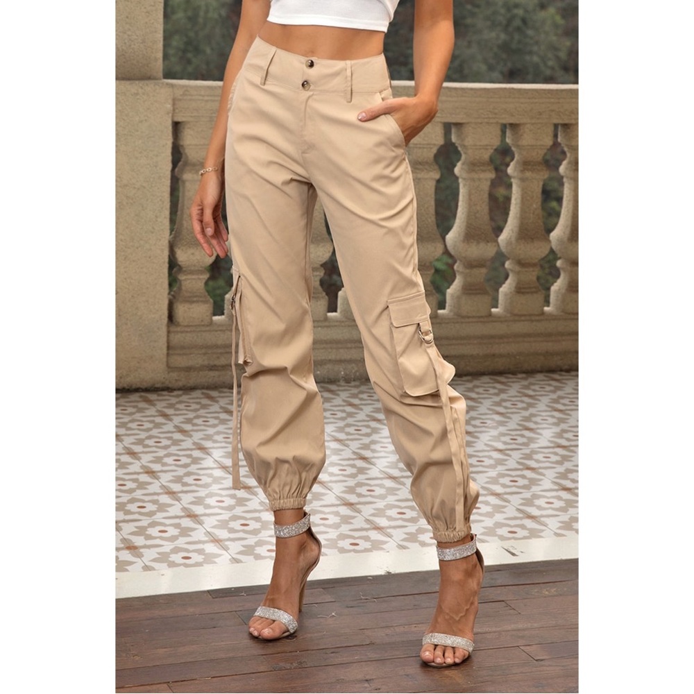 High Waist Cargo Pants